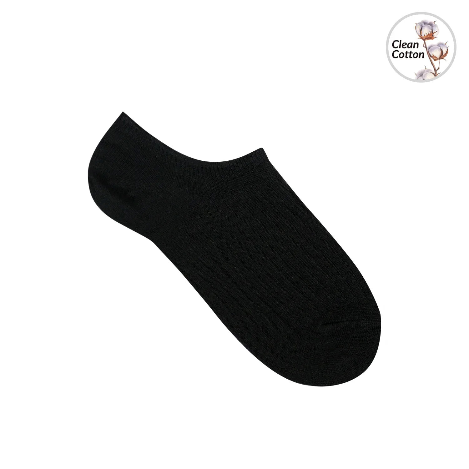 7DaysSocks Women's No Show Fragrant Ribbed Socks Black