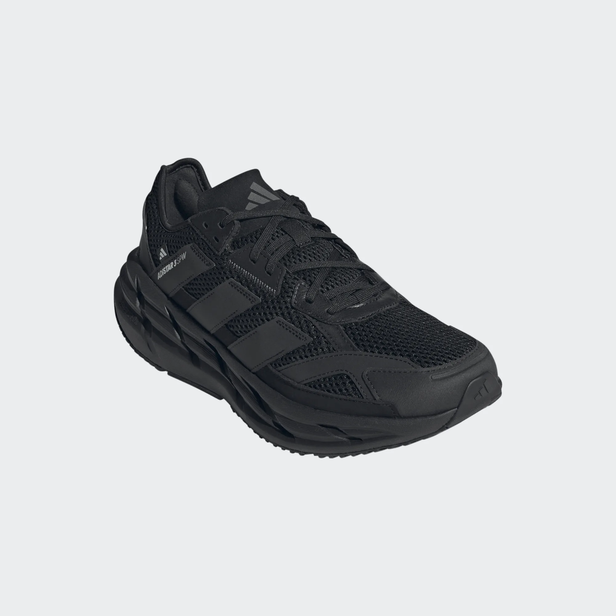 Adidas Men's Adistar 3 Sportswear Core Black Core Black Grey Six JQ0755 - Image 3
