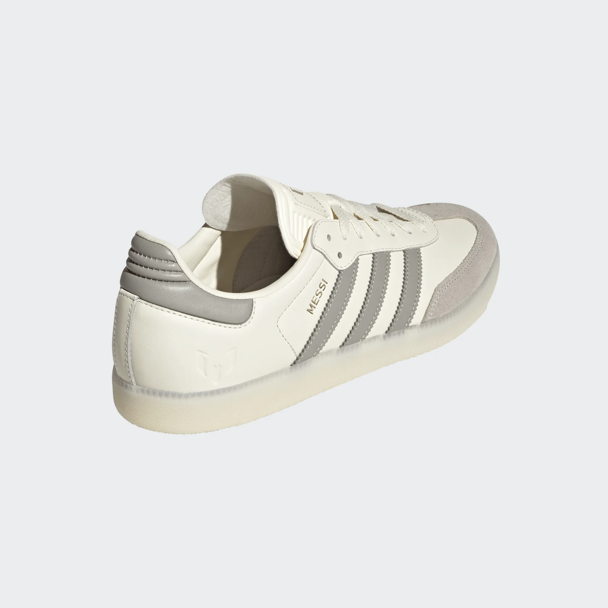 Adidas Men's Samba Messi Cream White Light Brown Gold Metallic JQ0266 - Image 4