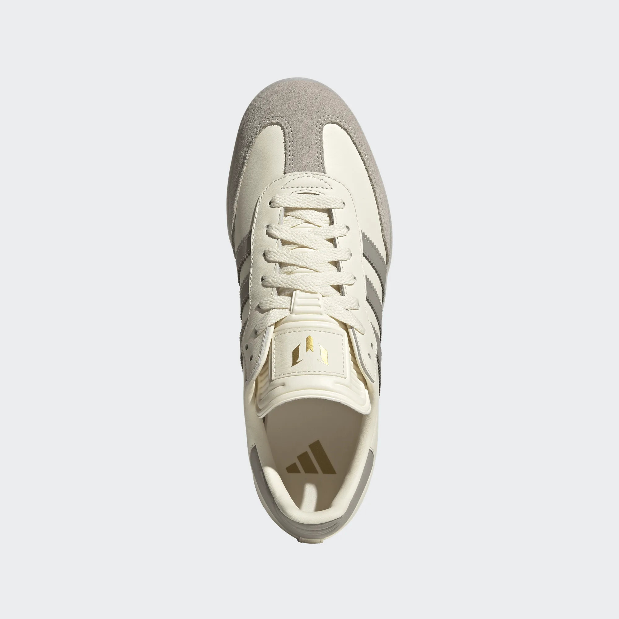 Adidas Men's Samba Messi Cream White Light Brown Gold Metallic JQ0266 - Image 5