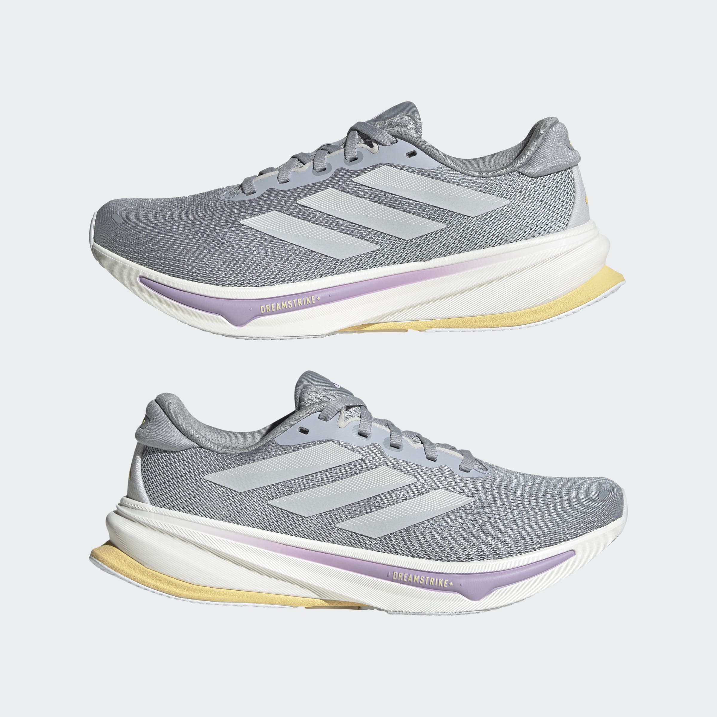 Adidas Women's Supernova Rise 2 Halo Silver Dash Grey Powder Plum JQ7689 - Image 4