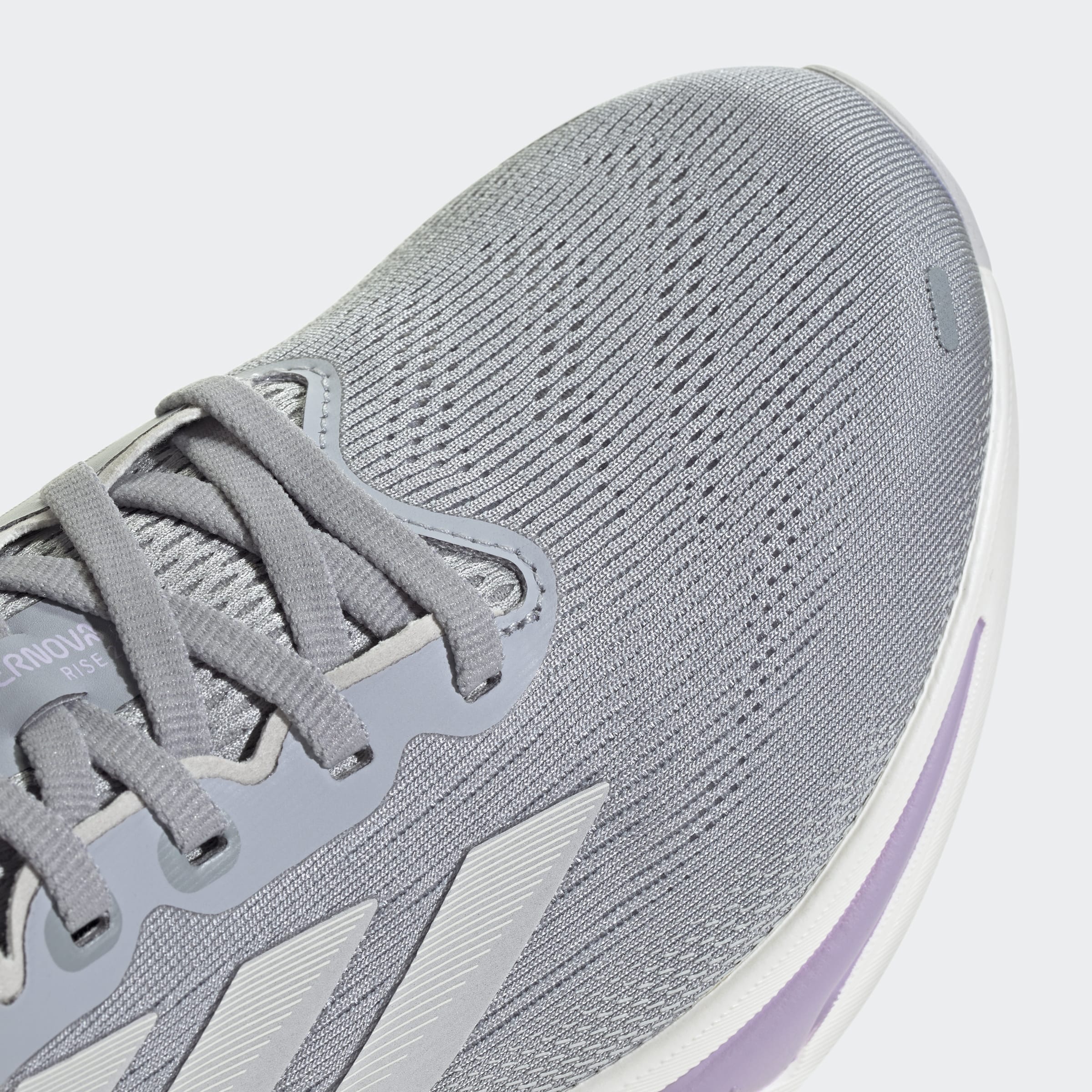 Adidas Women's Supernova Rise 2 Halo Silver Dash Grey Powder Plum JQ7689 - Image 7