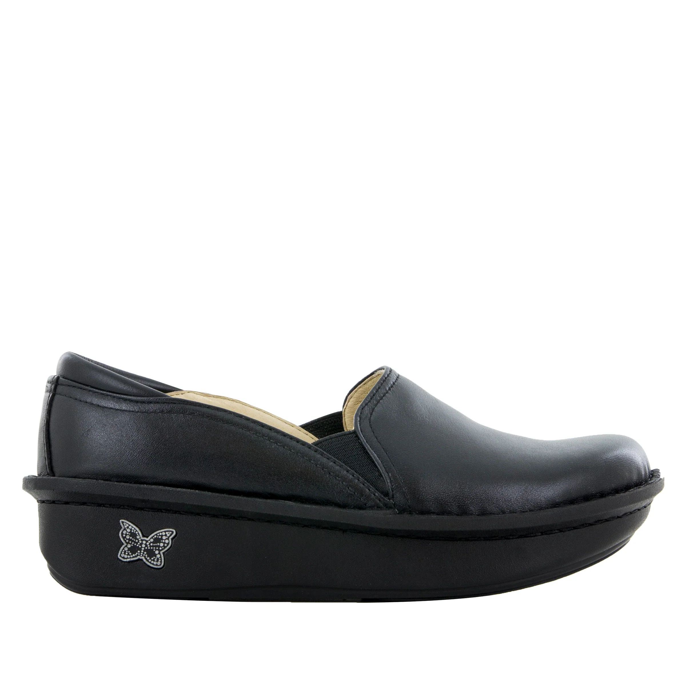Alegria Debra Black Slip-Resistant Nursing Shoe