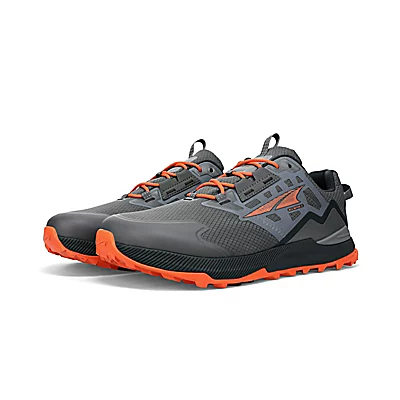 Altra Men’s Lone Peak Low 2 All-Wthr Gray Orange - Image 3