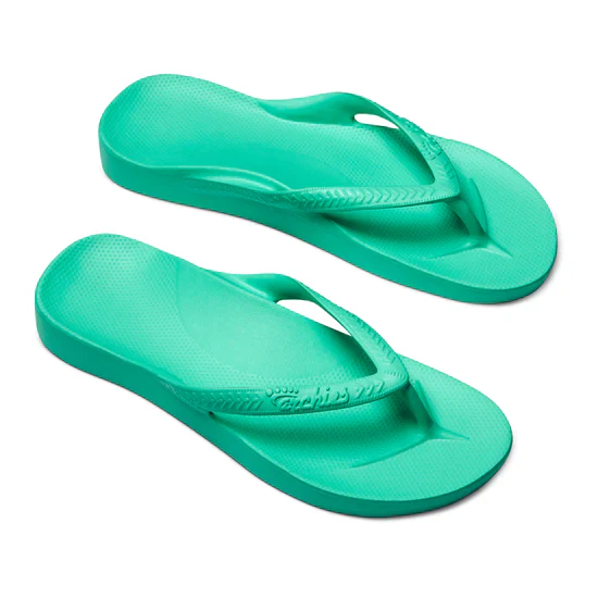 Archie's Support Flip Flops Mint