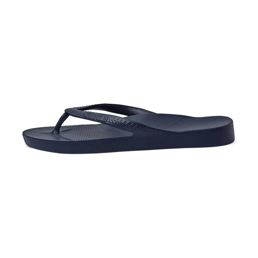 Archie's  Support Flip Flops Navy - Image 4
