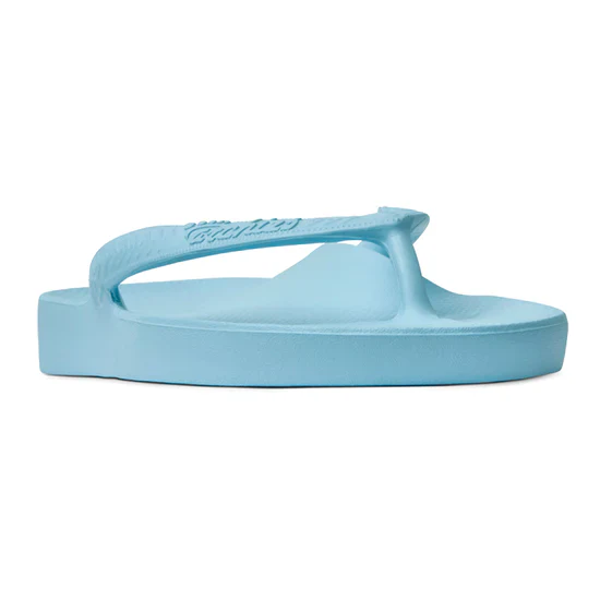 Archie's  Support Flip Flops Sky Blue - Image 3