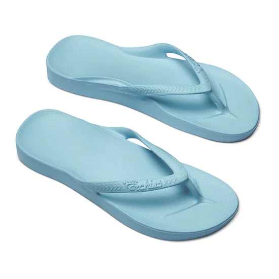 Archie's  Support Flip Flops Sky Blue - Image 7