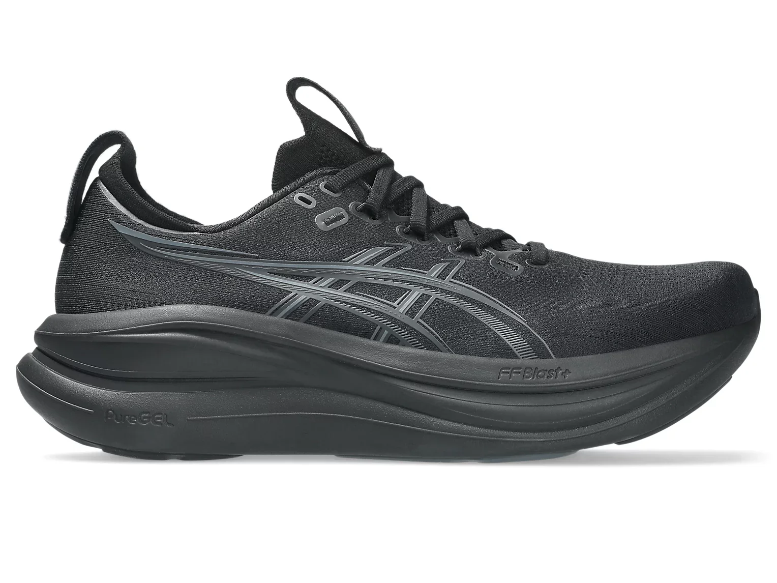 Asics Men's Gel Nimbus 28  Black Graphite Grey - Image 2
