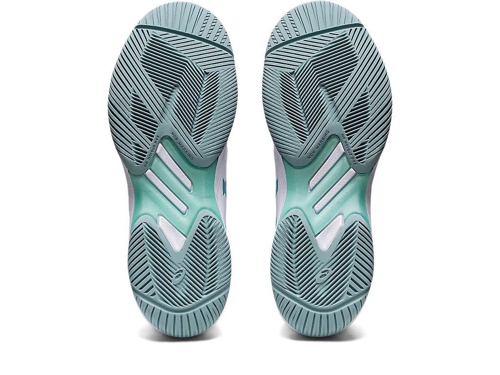 ASICS Women’s Solution Swift FF White Smoke Blue - Image 7