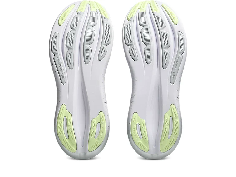 Asics Women's Gel Nimbus 28 Platinum Platinum Glow Green - Image 7