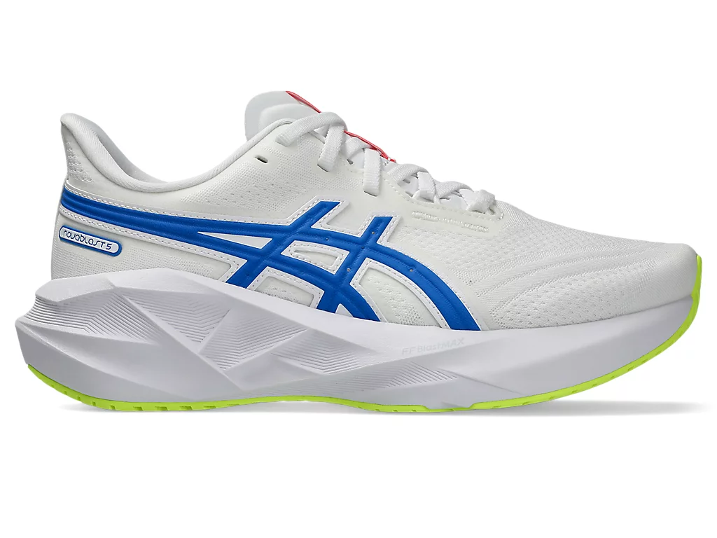 Asics Women's Novablast 5 ATC White Tuna Blue - Image 2