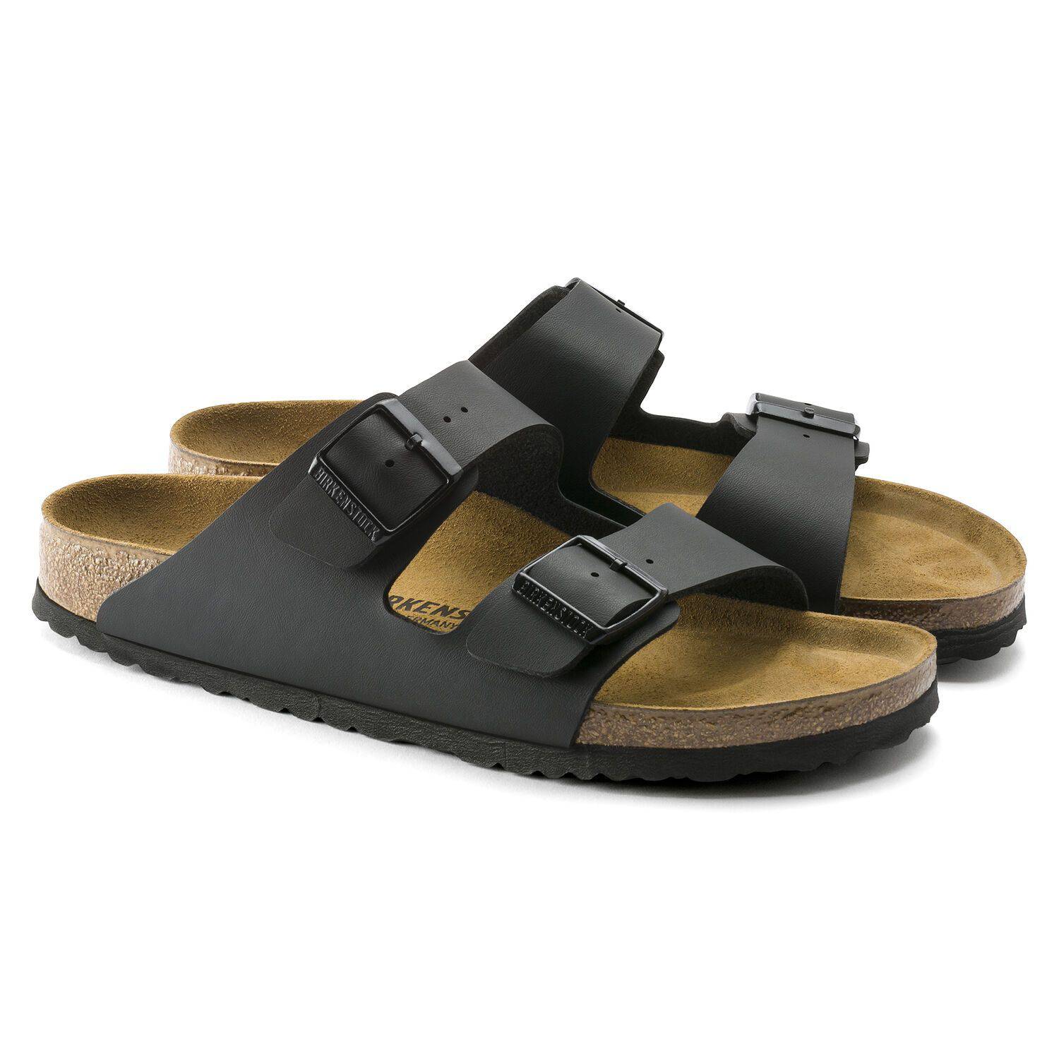 Birkenstock Arizona Birko-Flor Black Hard Footbed 0051791 - Image 2