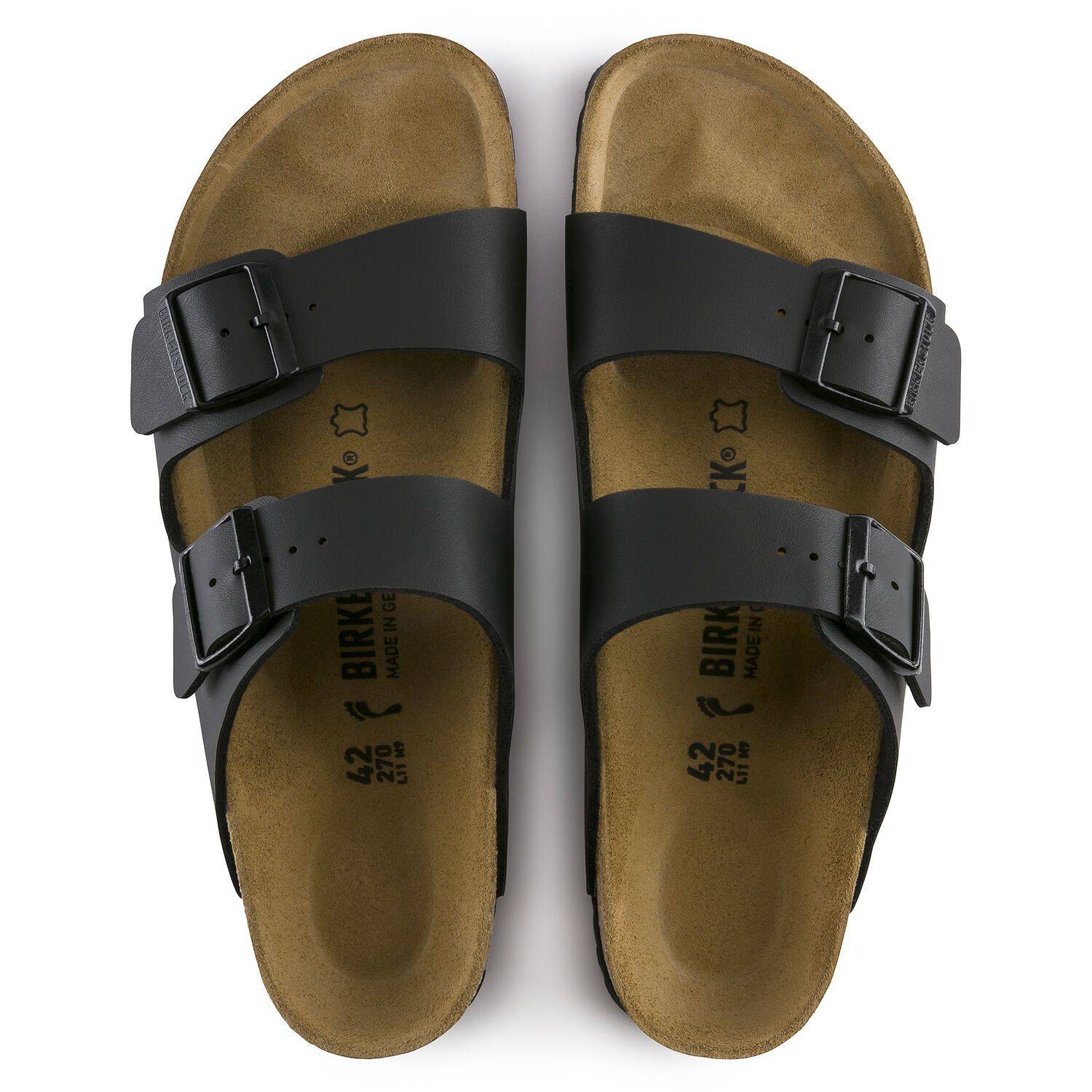 Birkenstock Arizona Birko-Flor Black Hard Footbed 0051791 - Image 4