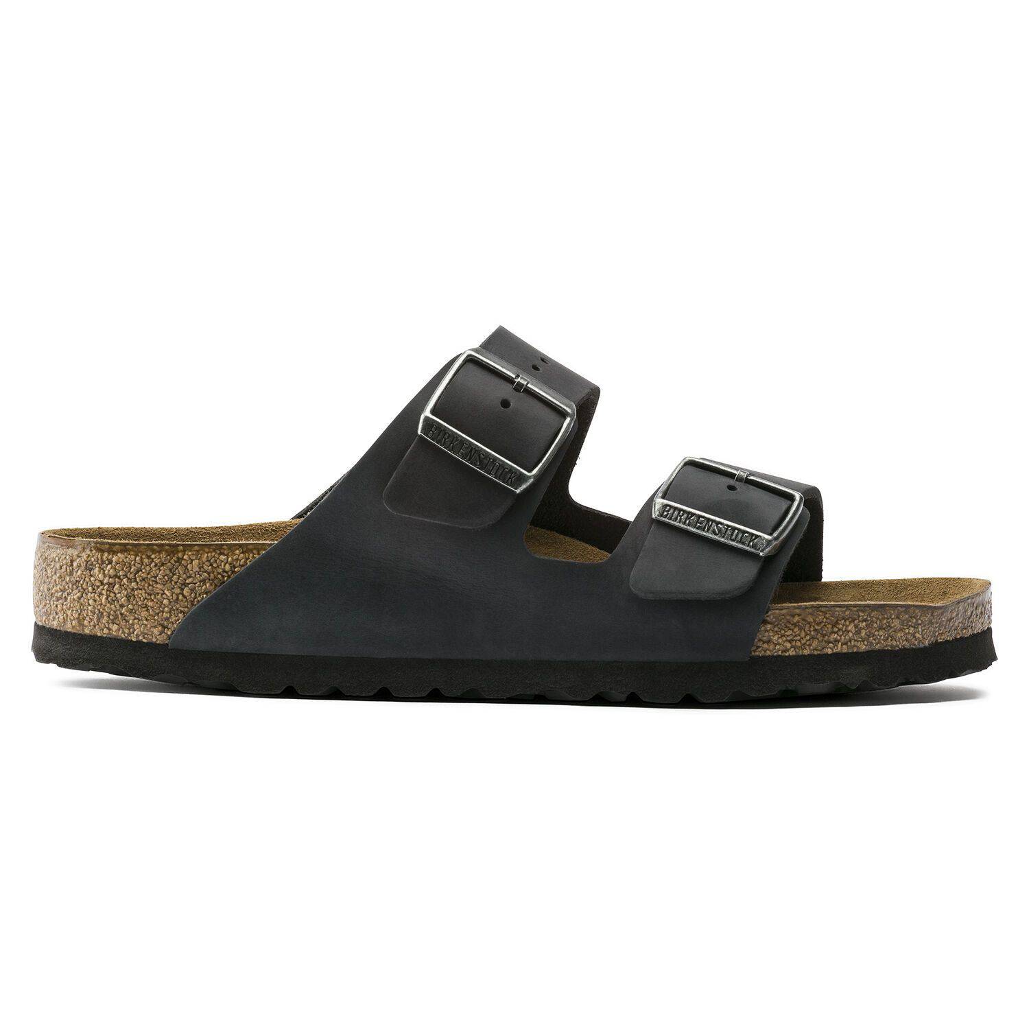Birkenstock Arizona Black Oiled Leather Soft Footbed 0752481 - Image 4