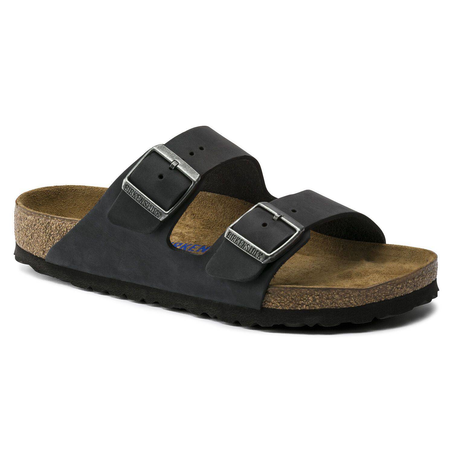 Birkenstock Arizona Black Oiled Leather Soft Footbed 0752481 - Image 6