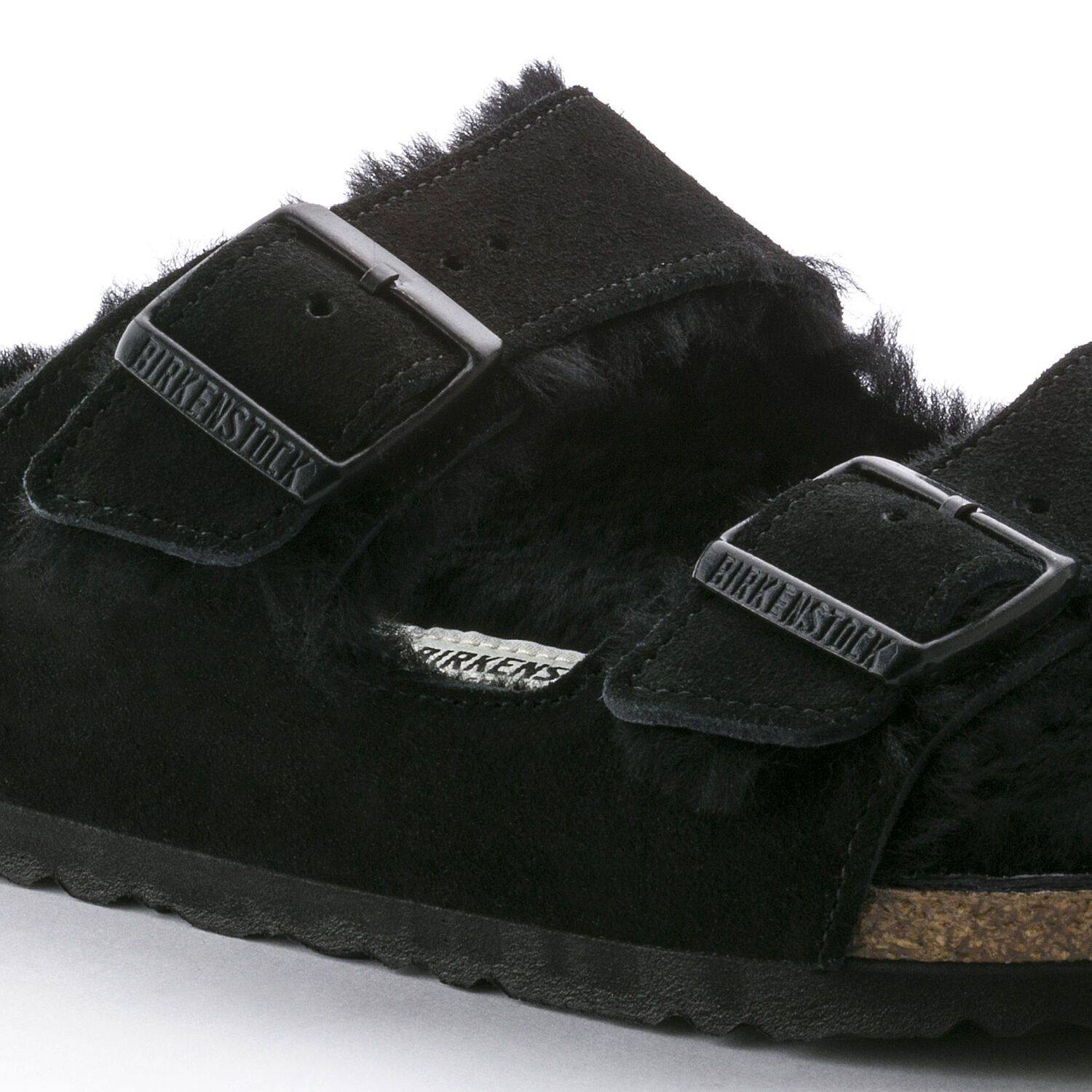 Birkenstock Arizona Fur Black Shearling 0752663 - Image 5