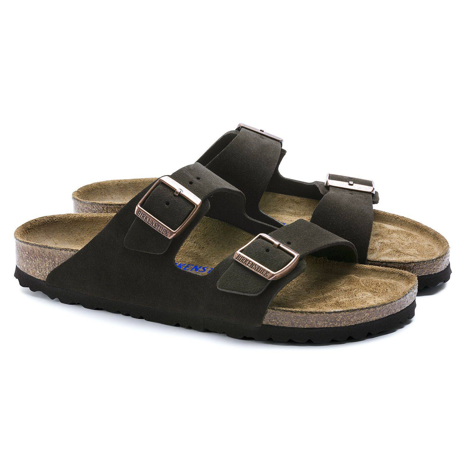 Birkenstock Arizona Mocha Suede Soft Footbed 0951311 - Image 2
