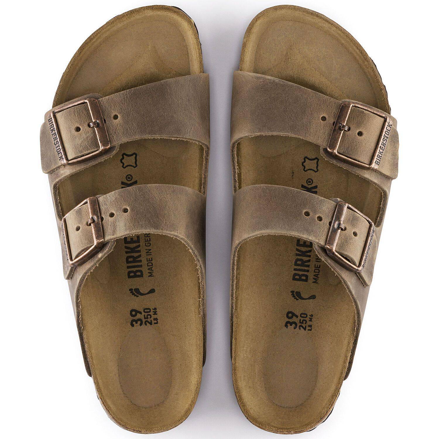 Birkenstock Arizona Tobacco Leather Soft Footbed 0552811 - Image 3
