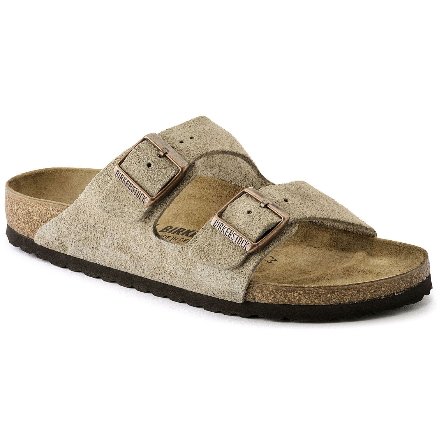 Birkenstock Arizona Taupe Suede Sandal Hard Footbed 0051461/0051463 - Image 4
