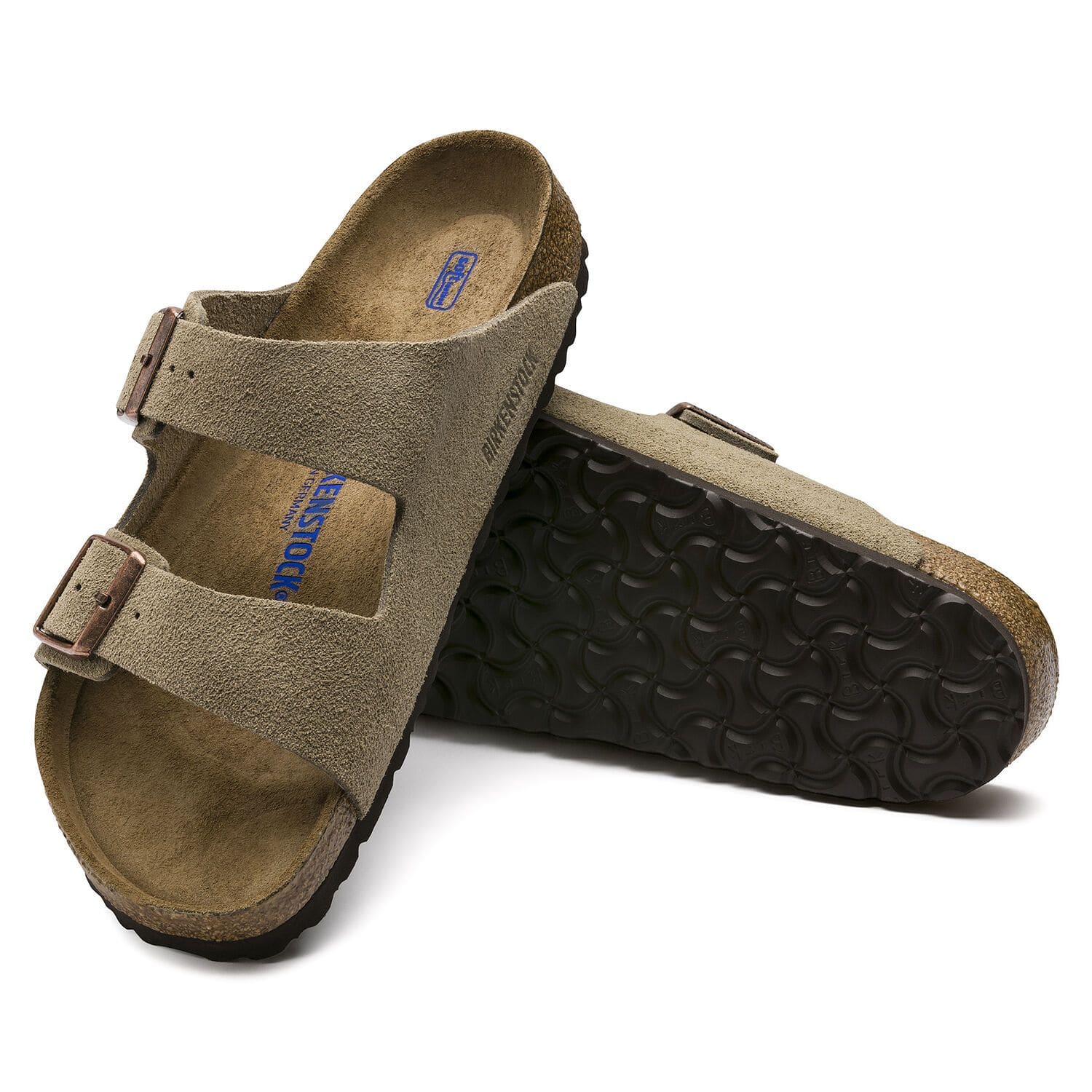 Birkenstock Arizona Taupe Suede Soft Footbed 0951301/0951303