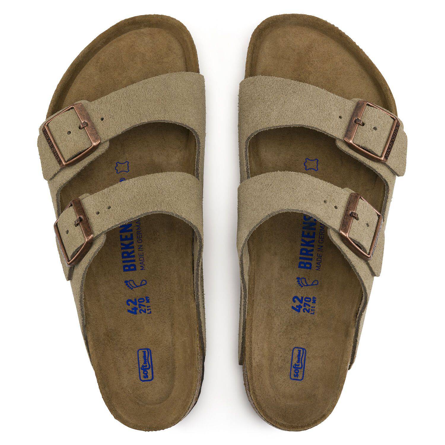 Birkenstock Arizona Taupe Suede Soft Footbed 0951301/0951303 - Image 3