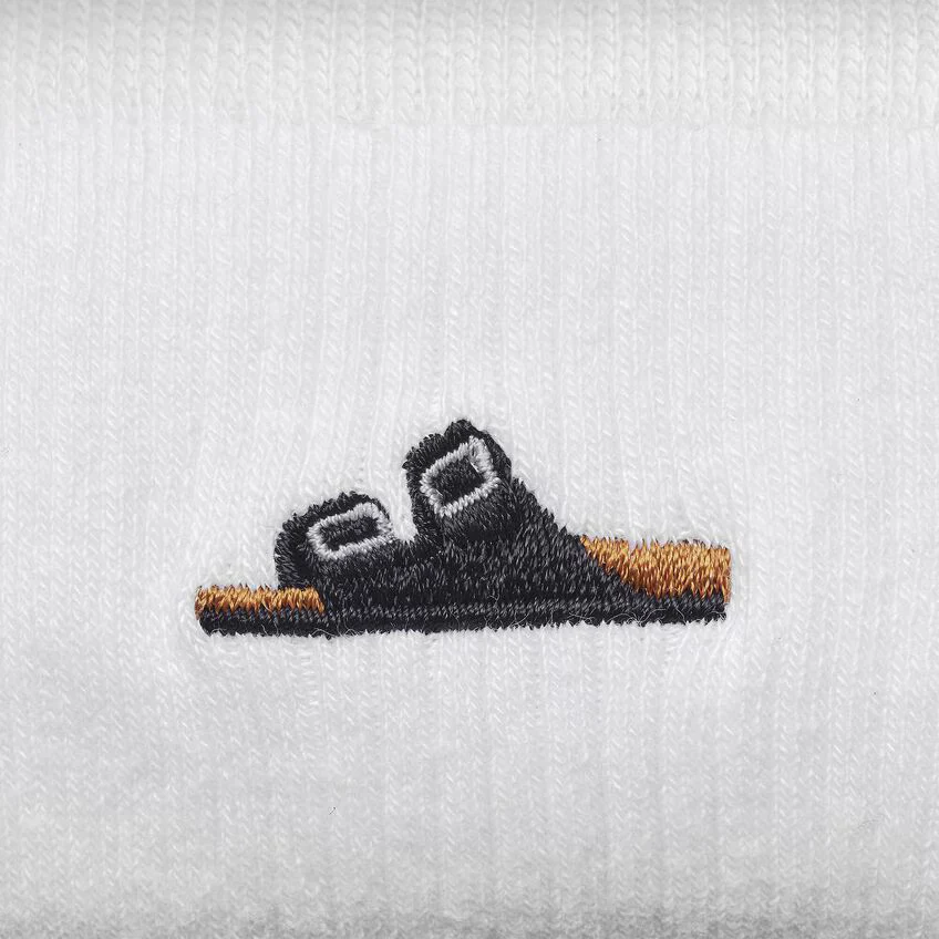 Birkenstock Unisex Cotton Rib Socks Multi Pack White Black - Image 4