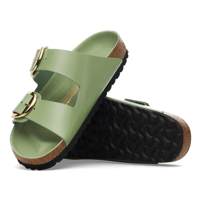 Birkenstock Women’s Arizona Big Buckle High-Shine Green Tea