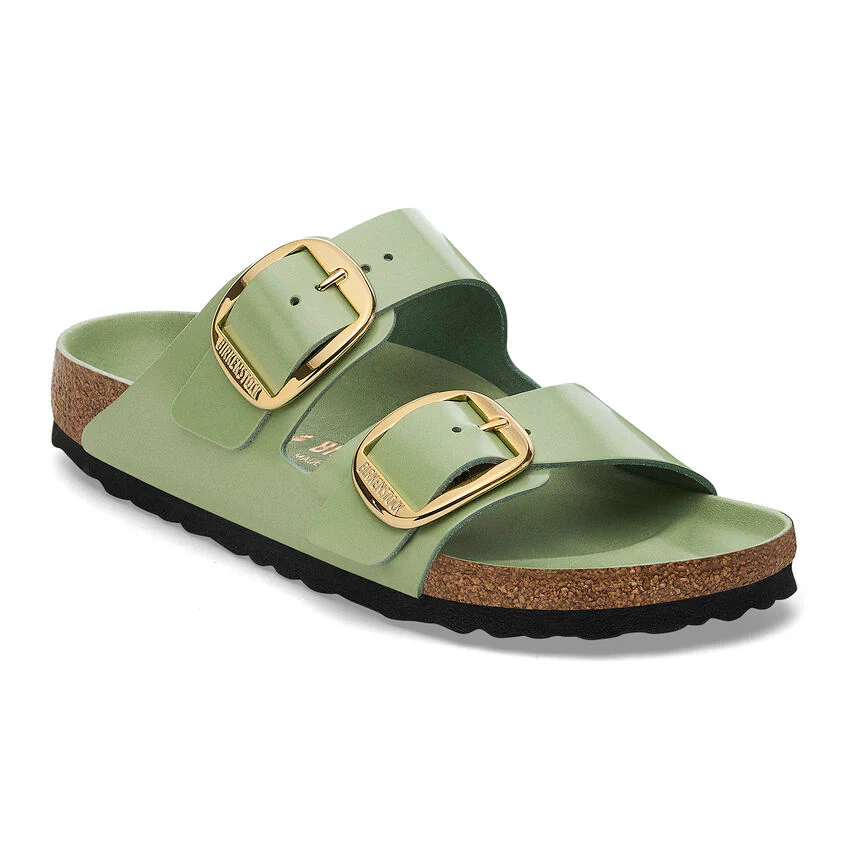Birkenstock Women’s Arizona Big Buckle High-Shine Green Tea - Image 2