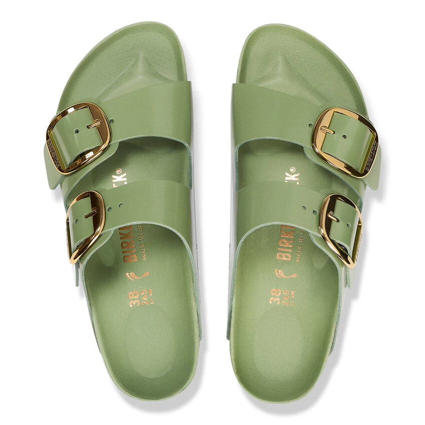 Birkenstock Women’s Arizona Big Buckle High-Shine Green Tea - Image 3