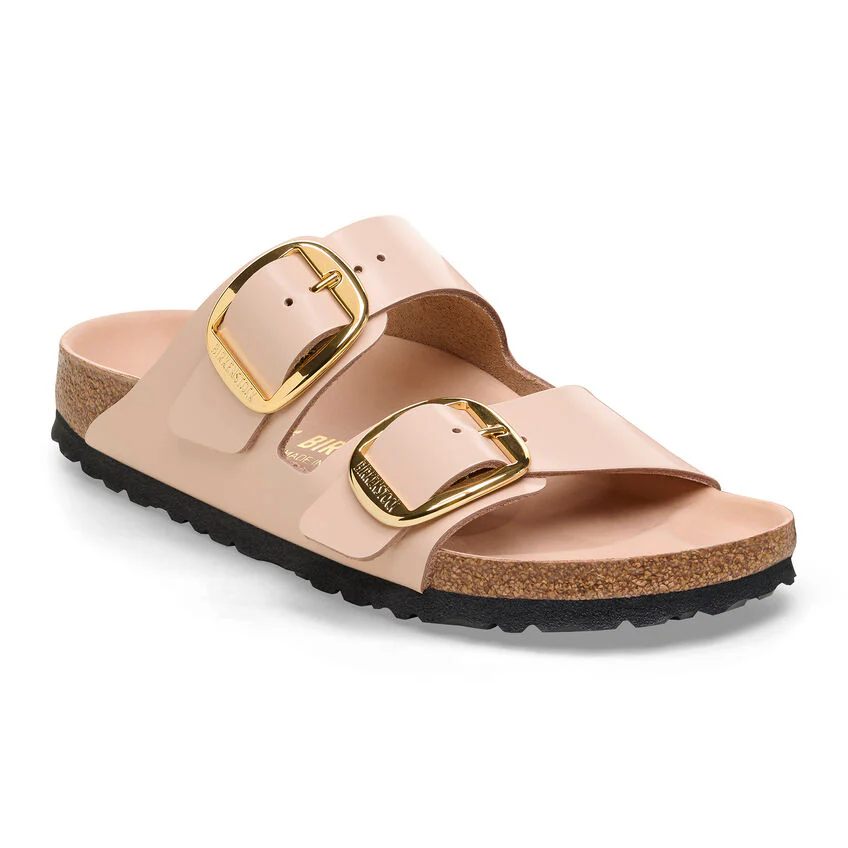 Birkenstock Women’s Arizona Big Buckle High Shine New Beige - Image 2