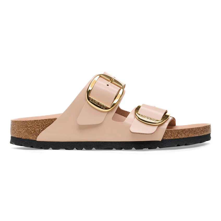 Birkenstock Women’s Arizona Big Buckle High Shine New Beige - Image 3