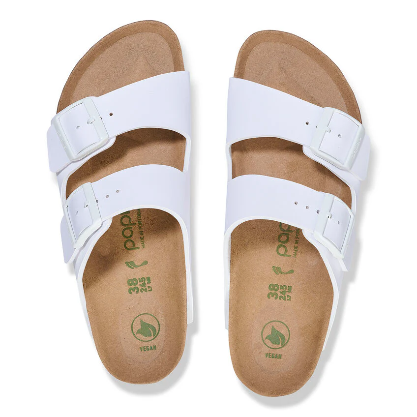 Birkenstock Women’s Arizona PAP Flex Platform Birko Flor White 1027416 - Image 3