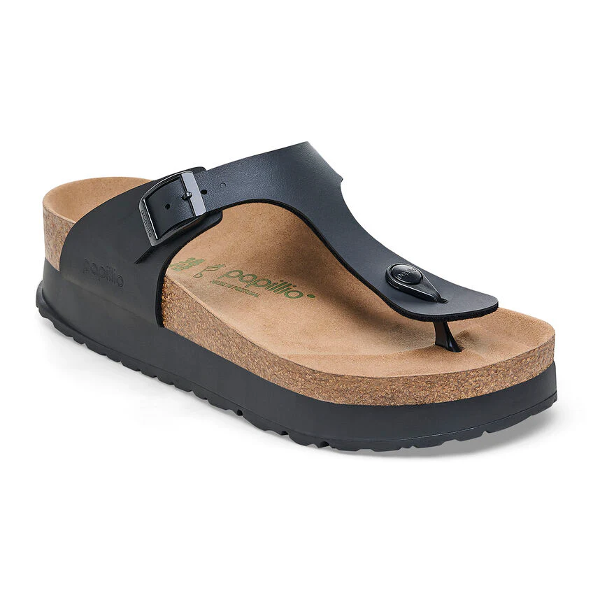 Birkenstock Women’s Gizeh Pap Flex Platform Black - Image 2