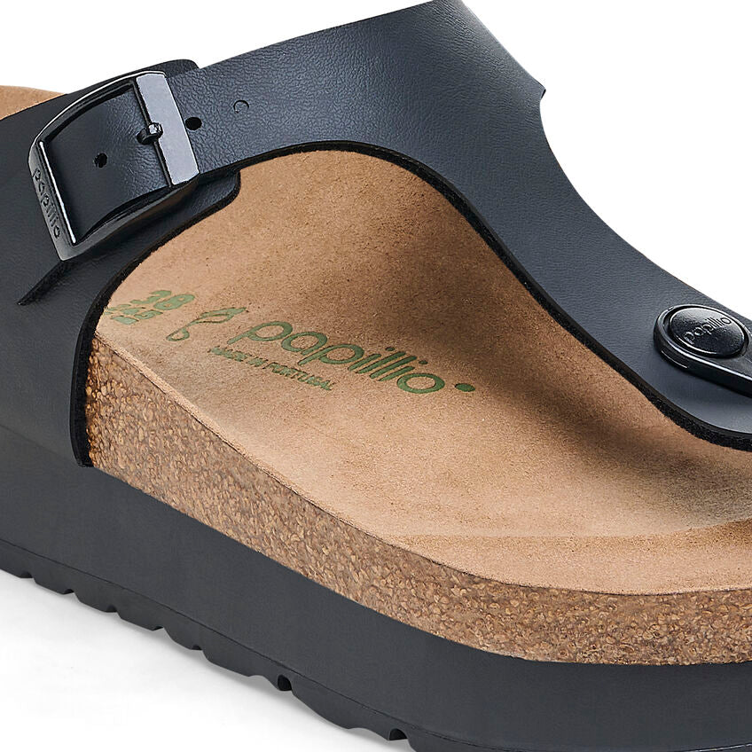 Birkenstock Women’s Gizeh Pap Flex Platform Black - Image 6