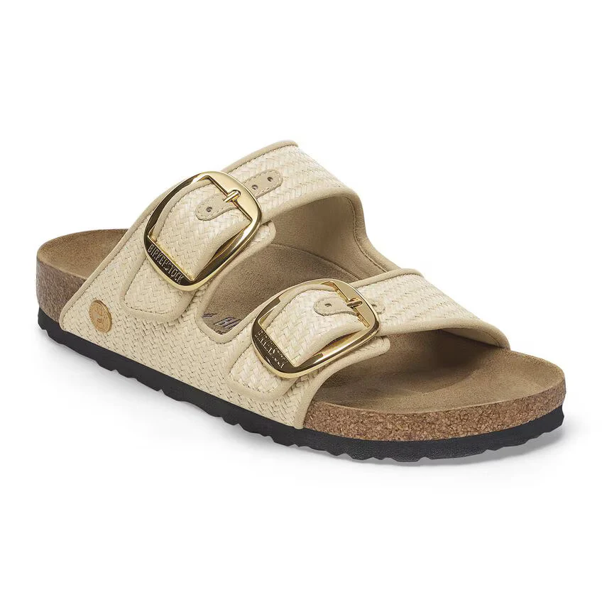 Birkenstock Women's Arizona Big Buckle Raffia Raffia Naturale 1029042 - Image 2