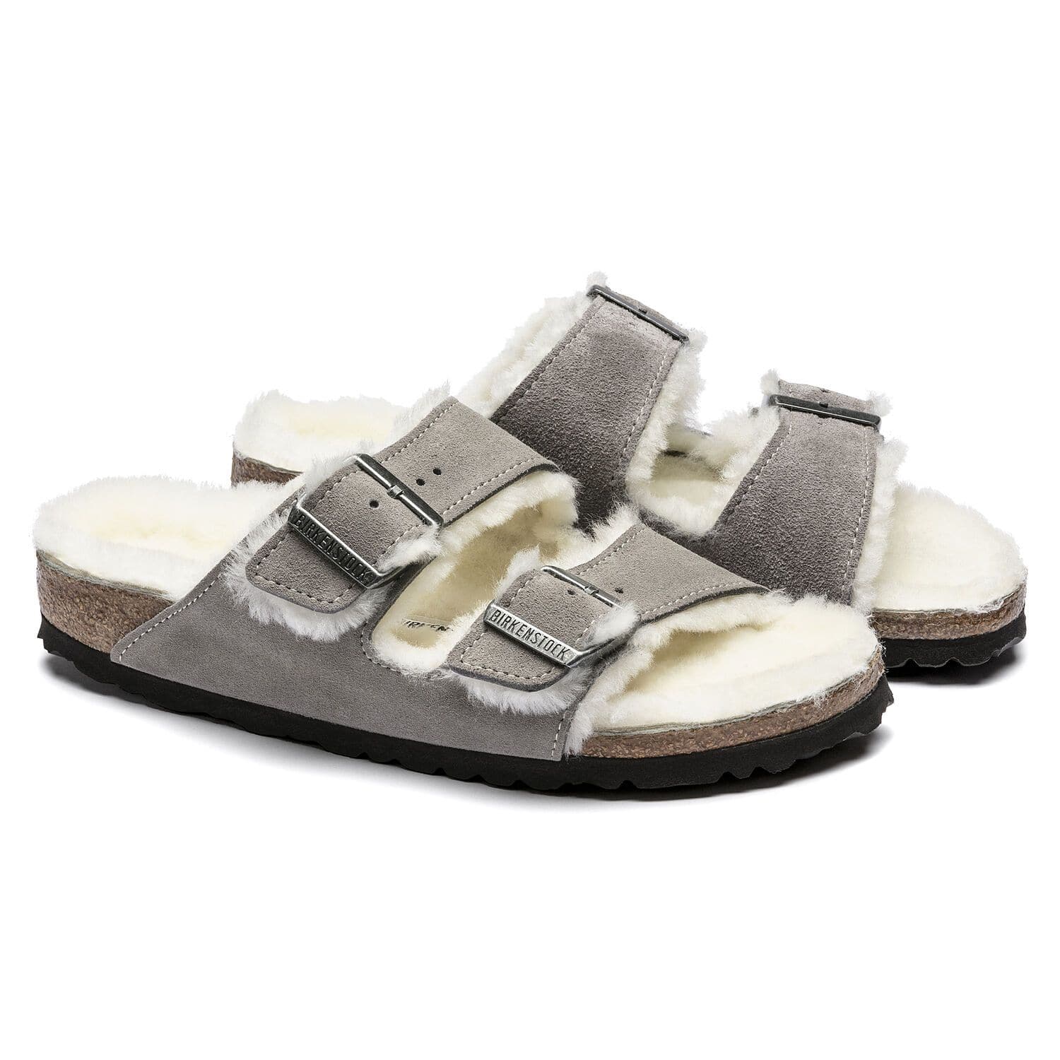 Birkenstock Women's Arizona Fur Stone Coin Shearling - Image 3