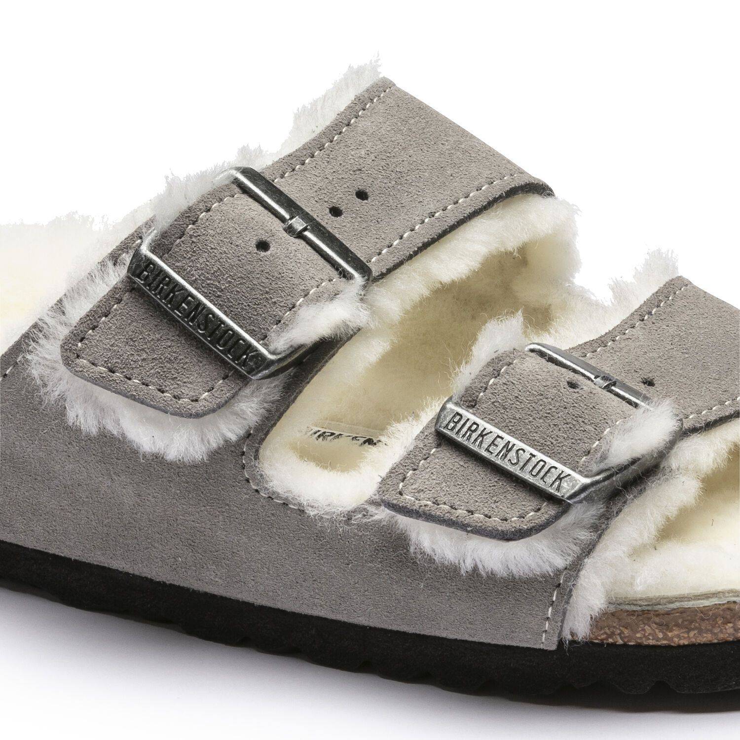 Birkenstock Women's Arizona Fur Stone Coin Shearling - Image 5