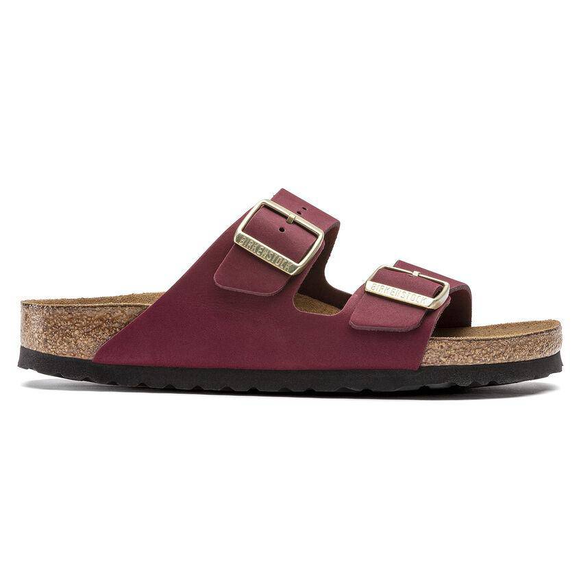 Birkenstock Women's Arizona Maroon Soft Footbed - Image 2