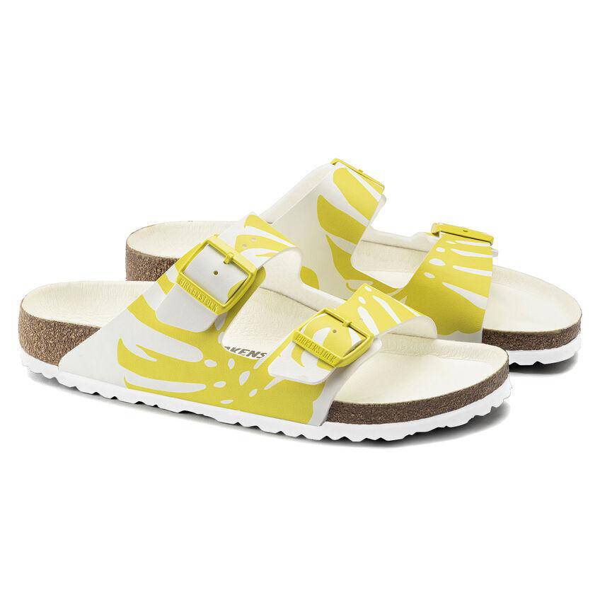 Birkenstock Women's Arizona Monstera White Lime Sour - Image 4