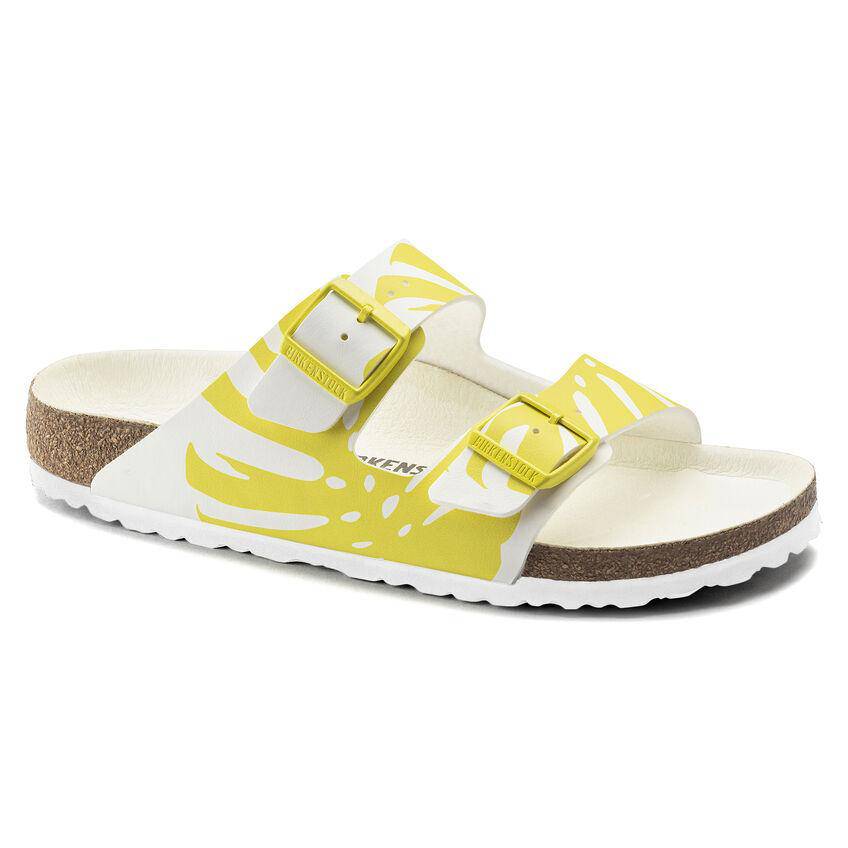 Birkenstock Women's Arizona Monstera White Lime Sour - Image 5