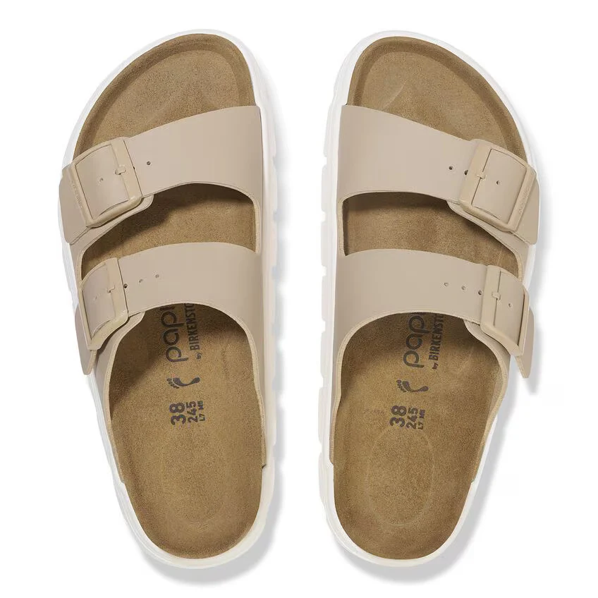 Birkenstock Women's Arizona Pap Chunky Birko Flor Sandcastle 1029094 - Image 3