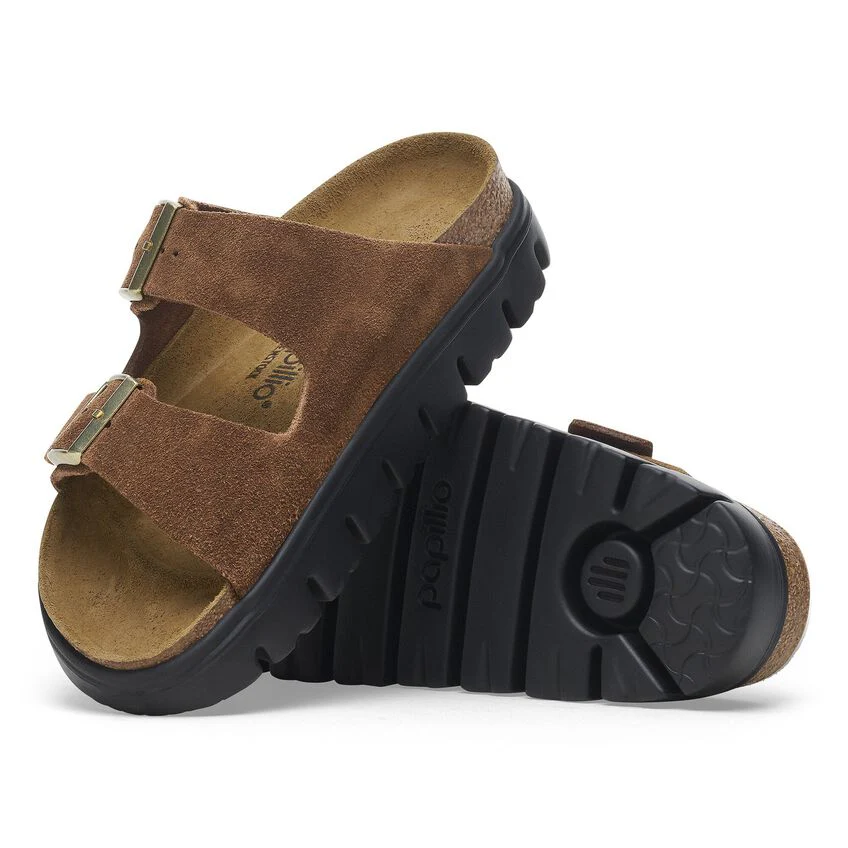 Birkenstock Women's Arizona Pap Chunky Dark Tea Black 1028389