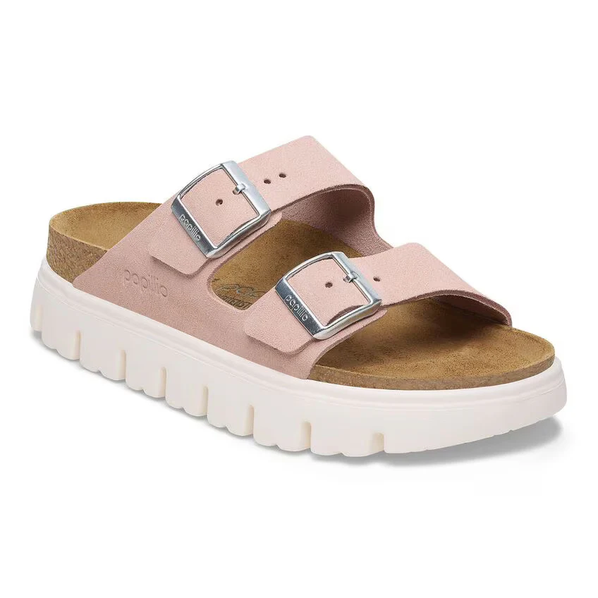 Birkenstock Women's Arizona Pap Chunky Suede Leather Light Rose 1029117 - Image 2