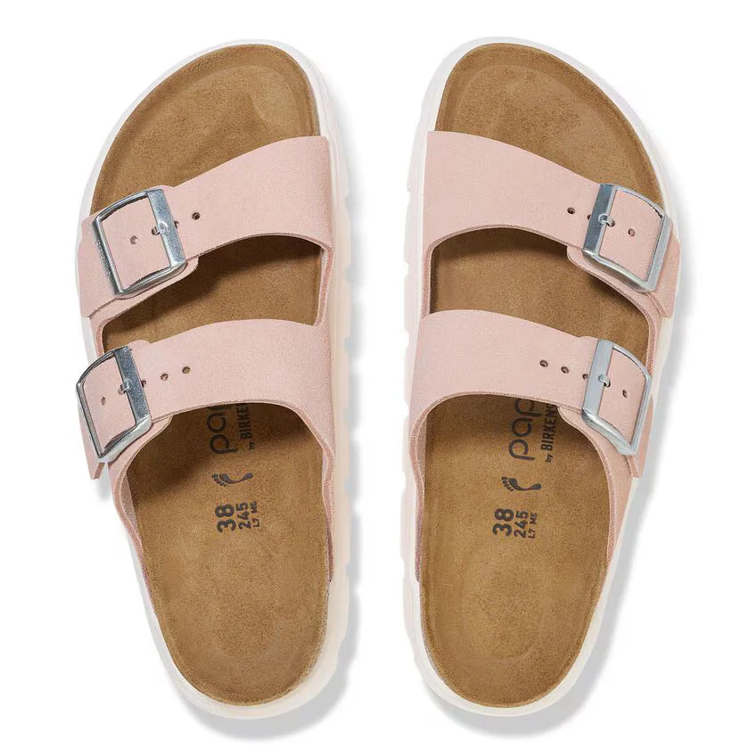 Birkenstock Women's Arizona Pap Chunky Suede Leather Light Rose 1029117 - Image 5