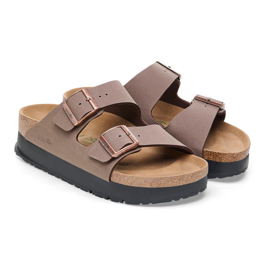 Birkenstock Women's Arizona PAP Flex Platform Birko Flor Mocca 1027417 - Image 4