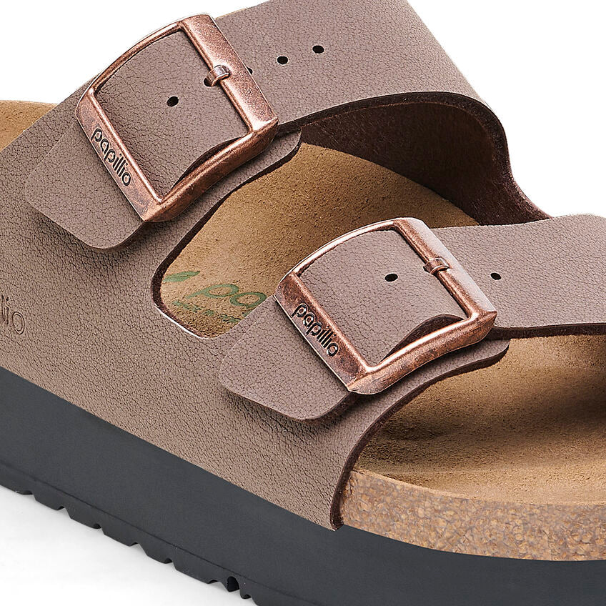 Birkenstock Women's Arizona PAP Flex Platform Birko Flor Mocca 1027417 - Image 6