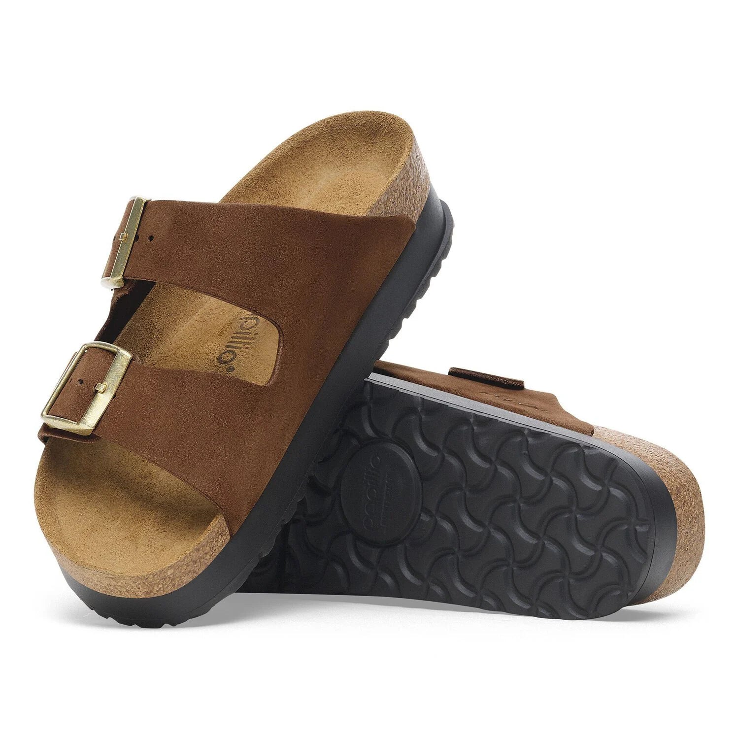 Birkenstock Women's Arizona Pap Flex Platform Dark Tea 1028366