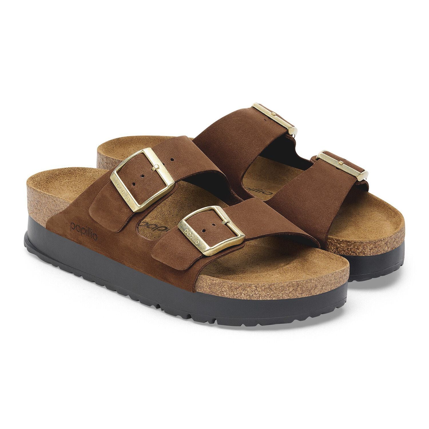 Birkenstock Women's Arizona Pap Flex Platform Dark Tea 1028366 - Image 5