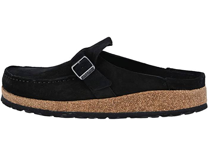 Birkenstock Women's Buckley Black Suede Leather Clogs - Image 4